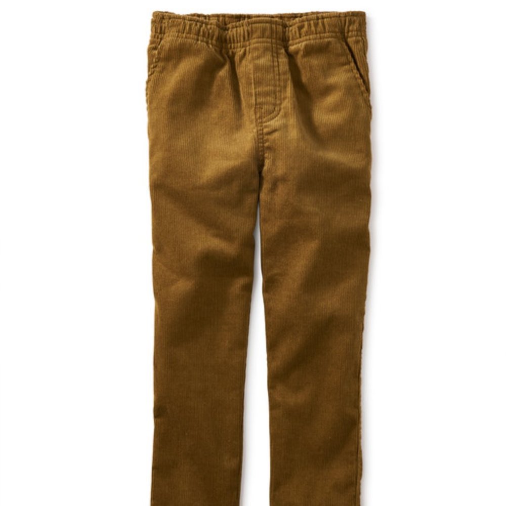 Tea Collection, Corduroy Pants, Size 4T, color "raw umber" (brown)